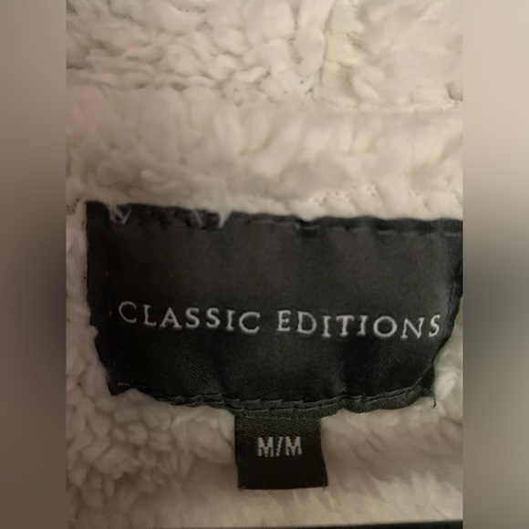 Classic Editions Camo Hoodie Full Zip Jacket Unisex Sz: M GREY WHITE Long Sleeve - Picture 10 of 11